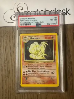 PSA 8 - Pokemon NINETALES 17/110 - LEGENDARY COLLECTION - HOLO FOIL Rare - Image 1