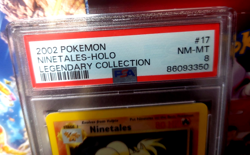 2002 Pokemon Ninetales Holo Legendary Collection #17 NM-MT PSA 8 - Image 2