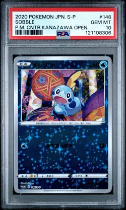 Pokemon Sobble PM Center Kanazawa Japanese Reverse Holo Promo 146/S-P PSA 10 - Image 1