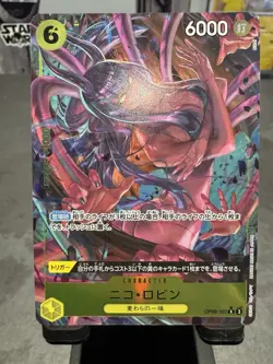 One Piece card OP09-107 Nico Robin R Parallel Japanese Era - Image 1
