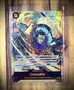Crocodile OP14-120 SEC Alt Art The Azure Sea’s Seven One Piece Card Eng NM - Image 1
