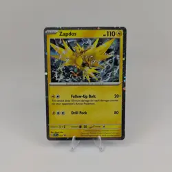 POKEMON ZAPDOS SVP157 PROMO BLACK STAR COSMOS HOLOFOIL NM CARD - Image 1