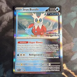 Pokemon TCG Iron Bundle SVP 058 Promo Paradox Rift Stamped Promo Card Holo - Image 1
