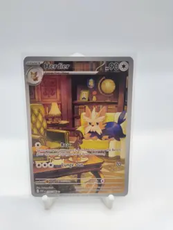 Herdier 155/086 - White Flare Illustration Rare Card - Pokemon TCG - Image 1