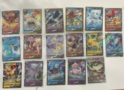 Pokemon V Holo Card Lot — 17 Cards Charizard, Pikachi, Espeon, Mew, Keldeo, etc. - Image 1