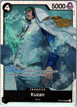 Kuzan OP02-096 SR English Paramount War - One Piece Card - NM - Image 1