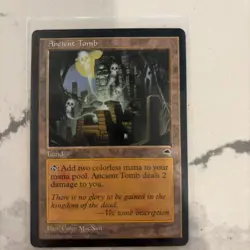 MTG Ancient Tomb Tempest English Used Magic the Gathering Collectible - Image 1