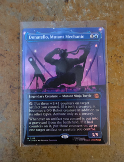 MTG TMNT Lot 3 ContinueU Surge Foil Donatello Borderless Endless Foot Assault - Image 4