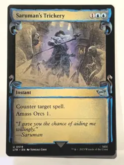 Saruman's Trickery (Showcase Scrolls) Lord of the Rings - MTG - Image 1