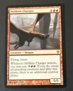 Hellkite Charger x1 Zendikar Ex Condition see pics front back - Image 1