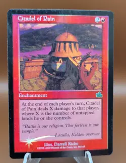 FOIL Citadel of Pain x1 MTG Prophecy Magic Light Play LP English - Image 1