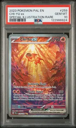 2023 POKEMON PAL EN-PALDEA EVOLVED SPECIAL ILLUSTRATION RARE CHI-YU EX PSA 10 - Image 1