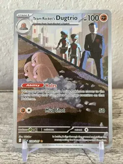 Team Rockets Dugtrio 239/217 - Pokemon TCG - Ascended Heros Illustration Rare - Image 1
