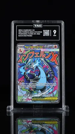 2025 POKEMON MEP ULTRA-PREMIUM COLLECTION MEGA CHARIZARD X EX TAG 9 - Image 1