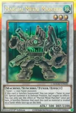 YuGiOh Maximum Gold Martial Metal Marcher MAGO-EN030 Premium Gold Rare - Image 1