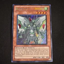 🔥YUGIOH • GLADIATOR BEAST BESTIARI • SECRET RARE • LCGX-EN237 • NM🔥 - Image 2