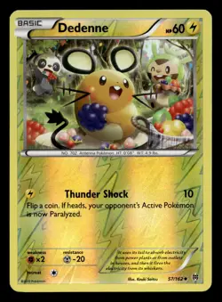Dedenne 57/162 Uncommon BREAKthrough Reverse Holo Pokemon NM - Image 1