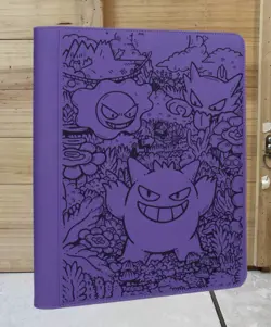 Pokemon Gengar Laser Engraved Toploader Binder (Made To Order) - Image 1
