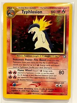 Vintage 2000 Pokemon TCG Neo Genesis TYPHLOSION HOLO Rare 18/111 NM Eng., Unltd. - Image 1