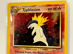 Vintage 2000 Pokemon TCG Neo Genesis TYPHLOSION HOLO Rare 18/111 NM Eng., Unltd. - Image 2