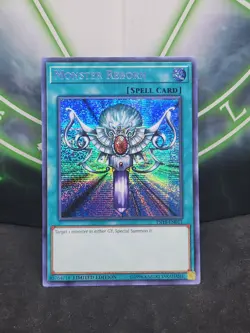Yugioh Monster Reborn TN19-EN011 Prismatic Secret Rare NM - Image 1