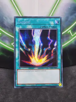 Yugioh Raigeki TN19-EN010 Prismatic Secret Rare NM - Image 1