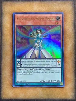 Yugioh Performapal Five-Rainbow Magician BLLR-EN005 Ultra Rare 1st Ed NM - Image 1