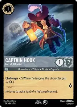 Captain Hook - Forceful Duelist 7 NM Reg Disney Lorcana - Image 1