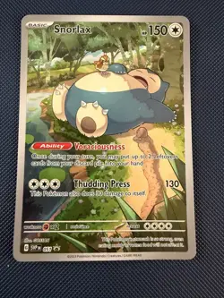 Pokemon TCG Snorlax Promo Card Scarlet Violet 151 SVP051 Holo - Image 1