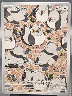 Pokemon Pidove Sv: Black Bolt Illustration Rare Holo Basic 60 HP 148/086 Card - Image 1
