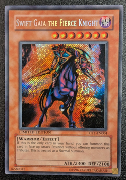 Swift Gaia The Fierce Knight CT1-EN004 Secret Rare Limited Edition LP - Image 1