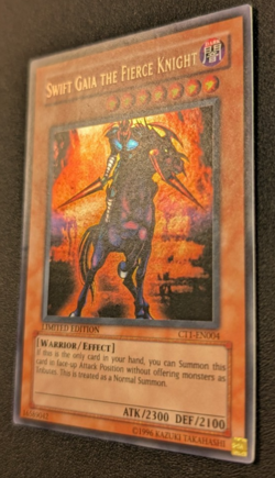 Swift Gaia The Fierce Knight CT1-EN004 Secret Rare Limited Edition LP - Image 3