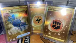3 Cards! 2023 Scarlet & Violet Rare Candy/Lightning/Fighting Energy 256+257+258 - Image 1
