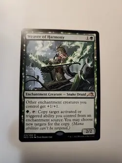 MTG Weaver of Harmony Kamigawa Neon Dynasty #213 Magic Card Rare NM - Image 1