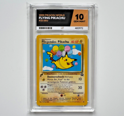 Flying Pikachu 25 Ace 10 World Stamped Black Star Promo 2000 German Card Not PSA - Image 1