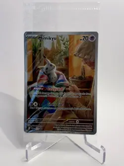 Pokemon TCG Mimikyu SVP075 Paldean Fates ETB Promo Card Sealed - Image 1