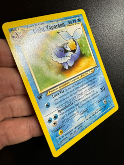 Pokemon Card Light Vaporeon 1 ED 52/105 Neo Destiny ITA carta italiano excellent - Image 4