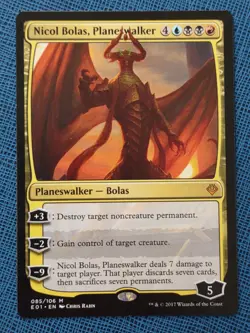 MTG 1x Nicol Bolas Planeswalker NM Archenemy: Nicol Bolas Magic - Image 1