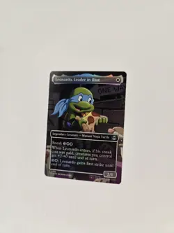 Leonardo, Leader in Blue Borderless Foil Teenage Mutant Ninja Turtles 0196 MTG - Image 3