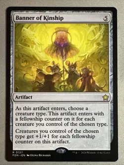 MTG / Banner of Kinship / FDN / #127 / Regular / Rare / NM - Image 1
