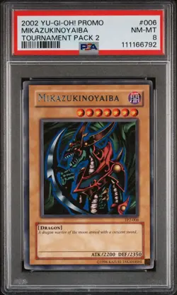 2002 Yu-Gi-Oh! Mikazukinoyaiba Tournament Pack 2 TP2 Rare PSA 8 - Image 1