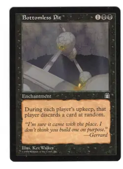 Bottomless Pit MTG Stronghold Regular NM Magic The Gathering - Image 1