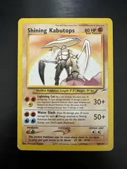 Shining Kabutops - 108/105 - Pokemon Neo Destiny Unlimited Holo Rare WOTC HP - Image 1