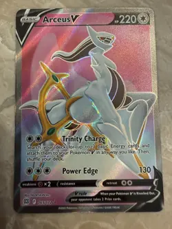 Arceus V 165/172 Full Art Ultra Rare Holo 2022 Pokemon Brilliant Stars NM - Image 1