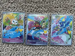 Rowlet Litten Popplio MEP 043 044 045 Pokemon 30th Anniversary First Partner Set - Image 1
