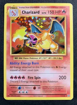 Pokemon TCG Charizard XY Evolutions 11/108 Holo Rare - Image 1