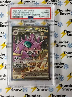 Rocket's Nidoking ex #233 SIR Destined Rivals 2025 Pokemon PSA 10 135065982 - Image 1