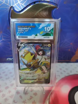 Pokemon TCG PERFECT ACE 10!! Zeraora V Silver Tempest Trainer Gallery TG16/TG30 - Image 1