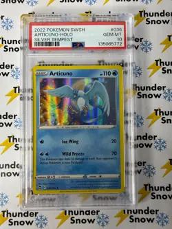 Articuno Holo #036 Silver Tempest 2022 Pokemon PSA 10 - POP 21 - Image 1