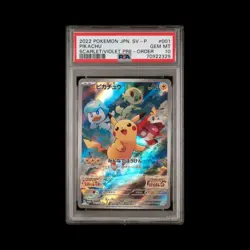 Pokemon JP Slab Pikachu 001/SV-P PSA 10 Gem 2022 - Image 1